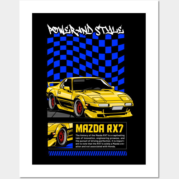 RX-7 Legacy Wall Art by Harrisaputra